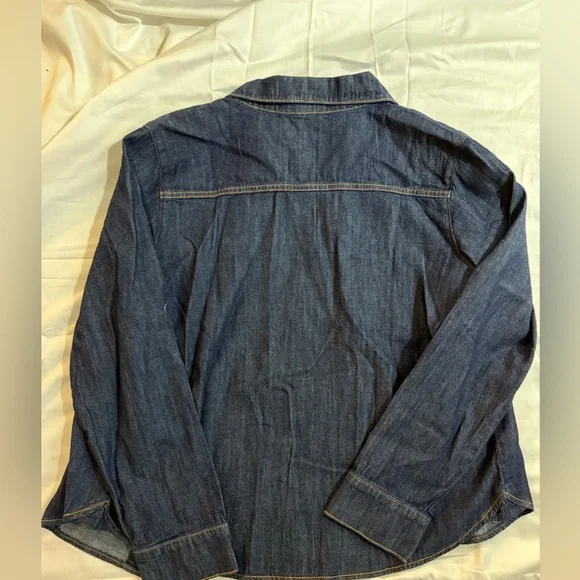 Zara Dark Blue Denim Shirt - Picture 3 of 3